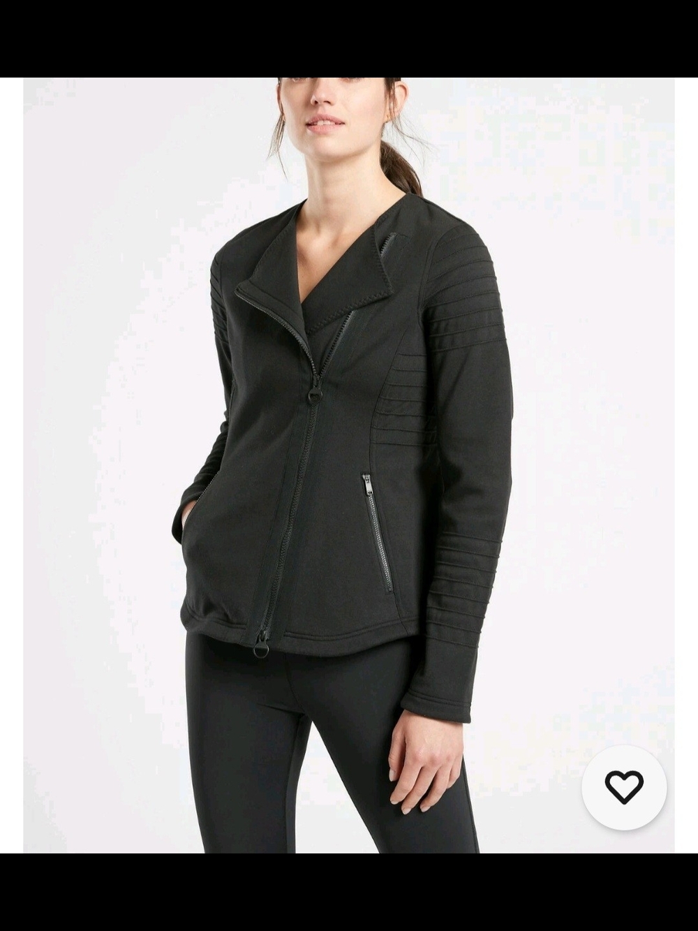 Athleta Black Moto-Style Women's Jacket #982849